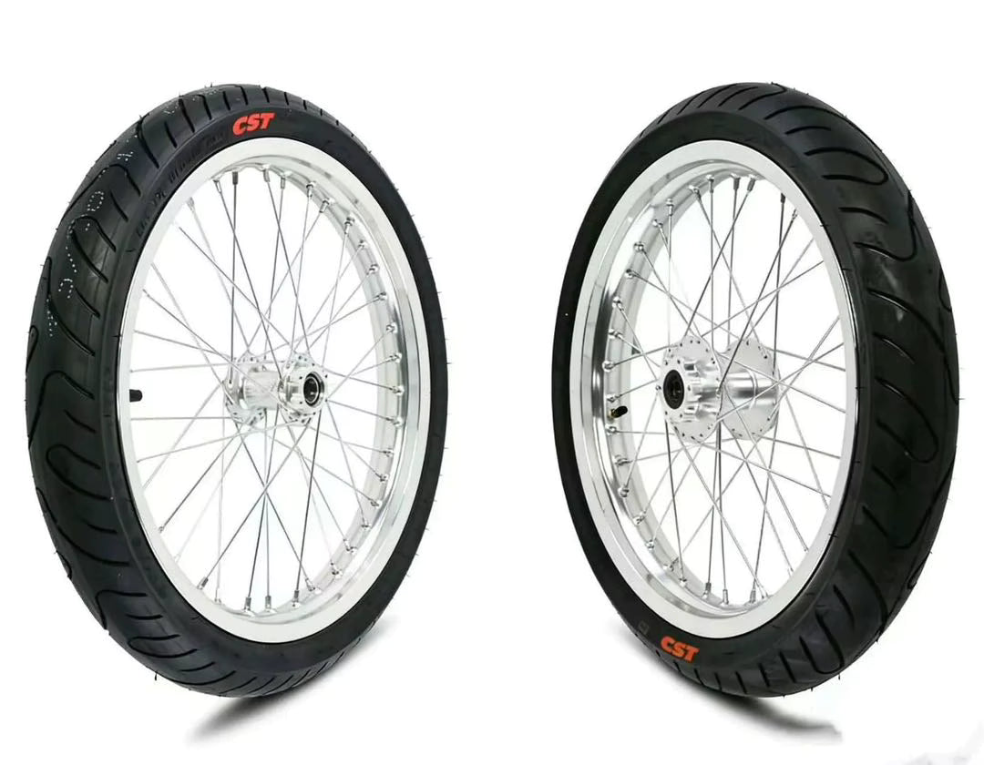 Surron/Eride Chrome Supermoto Wheel Set